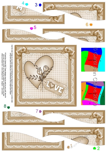 Love Heart Wavy Spiral Side Stacker