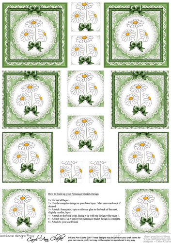 Denim & Daisies Pyramage sheet