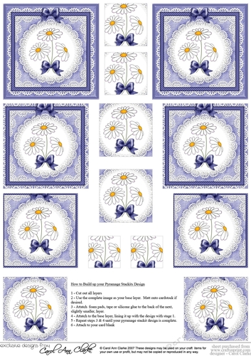 Denim & Daisies Pyramage sheet
