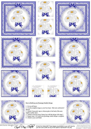 Denim & Daisies Pyramage sheet