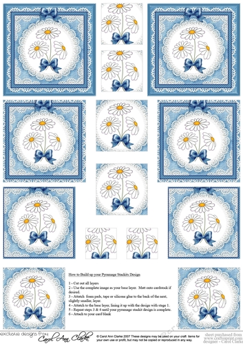 Denim & Daisies Pyramage sheet
