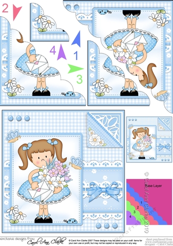 Cute Girlz & Lace Scalloped Corner Stacker