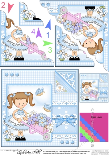 Cute Girlz & Lace Scalloped Corner Stacker
