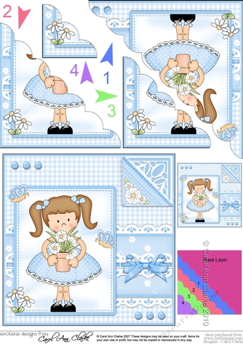 Cute Girlz & Lace Scalloped Corner Stacker