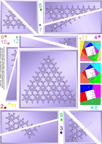Christmas Snowflake Tree Twisted Spiral Side Stacker