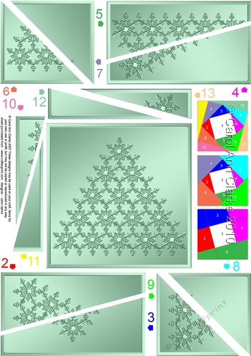 Christmas Snowflake Tree Twisted Spiral Side Stacker