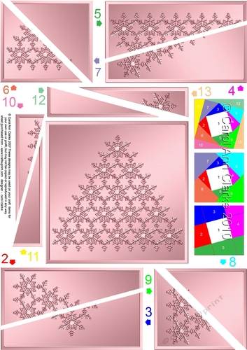 Christmas Snowflake Tree Twisted Spiral Side Stacker