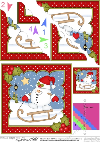 Christmas Snowball Sam is Sledging
