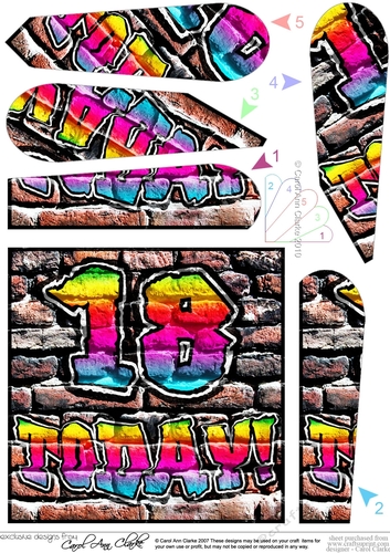 Graffiti 18 TODAY Fan Pyramage Topper