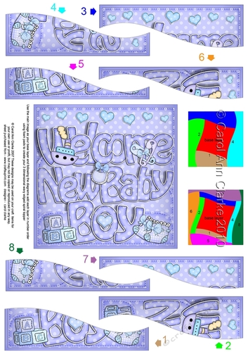 NEW BABY BOY Wavy Spiral Side Stacker