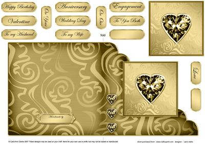 Elegant Flourish Cut and Fold Corner Card
