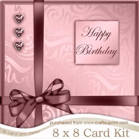 8 x 8 Elegant Flourish Kit with 3D Decoupage