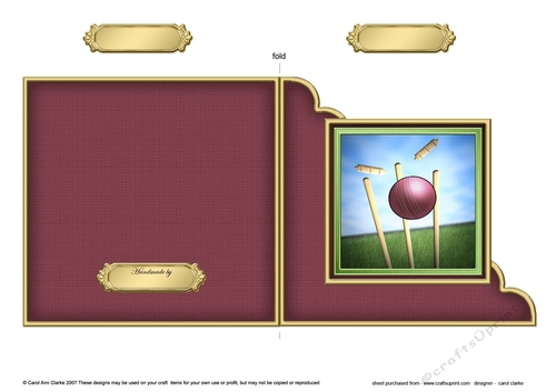 Cricket Quick Cut and Fold Corner Card 