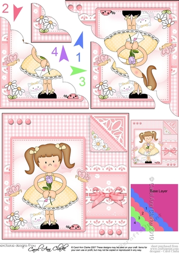 Cute Girlz & Lace Scalloped Corner Stacker