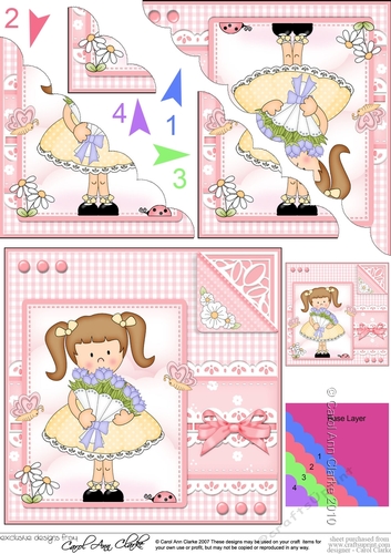 Cute Girlz & Lace Scalloped Corner Stacker