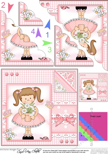 Cute Girlz & Lace Scalloped Corner Stacker