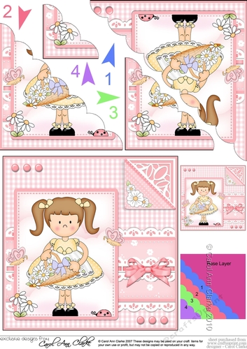 Cute Girlz & Lace Scalloped Corner Stacker