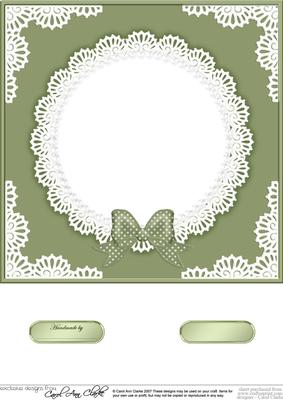 8 x 8 Pearls and Lace Card Front