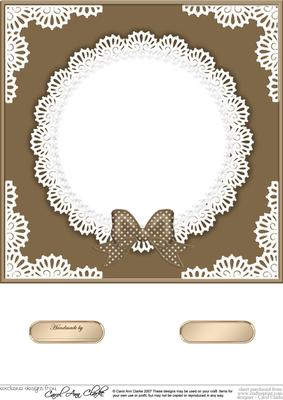 8 x 8 Pearls and Lace Card Front