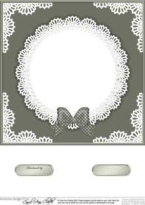8 x 8 Pearls and Lace Card Front