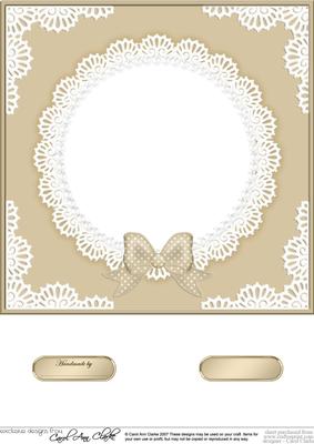8 x 8 Pearls and Lace Card Front