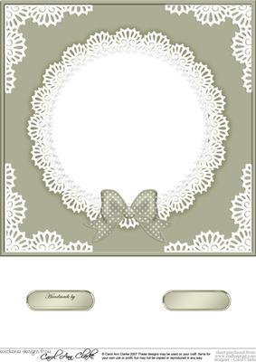 8 x 8 Pearls and Lace Card Front