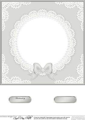 8 x 8 Pearls and Lace Card Front