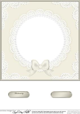 8 x 8 Pearls and Lace Card Front