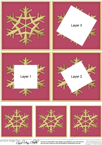Christmas Snowflake Twisted Tunnel Topper