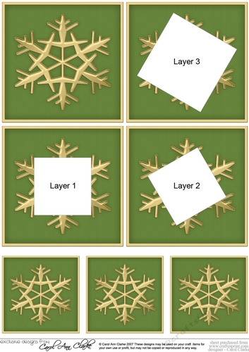 Christmas Snowflake Twisted Tunnel Topper