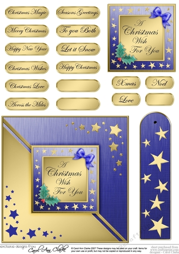 Elegant Christmas Greeting Quick Card with Greetings