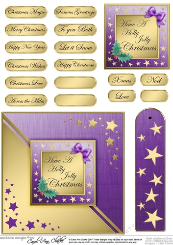 Elegant Christmas Greeting Quick Card with Greetings