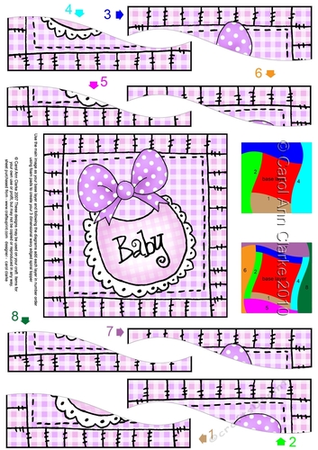 Baby Bib Wavy Spiral Side Stacker