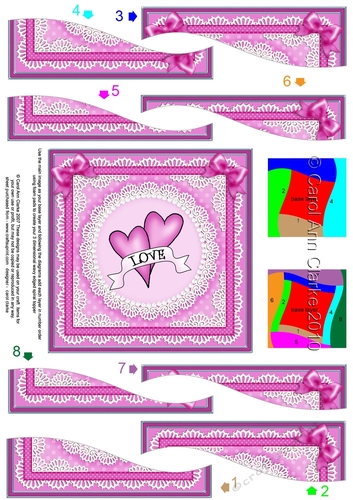 Love Hearts Wavy Spiral Side Stacker