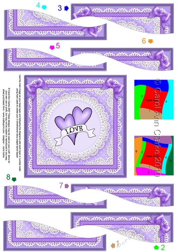 Love Hearts Wavy Spiral Side Stacker