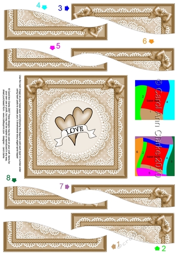 Love Hearts Wavy Spiral Side Stacker