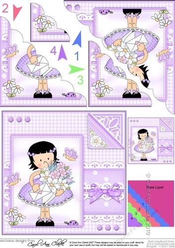 Cute Girlz & Lace Scalloped Corner Stacker
