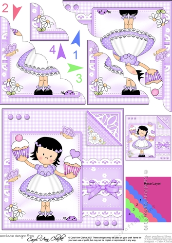 Cute Girlz & Lace Scalloped Corner Stacker