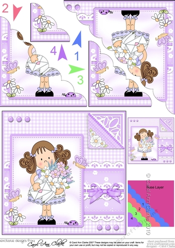 Cute Girlz & Lace Scalloped Corner Stacker