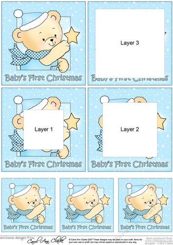 Cute Hunney Bear Robert has a Christmas Star - Babys First Christmas Tunnel Topper