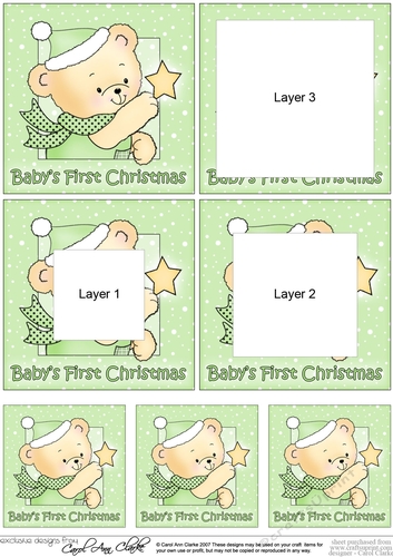 Cute Hunney Bear Robert has a Christmas Star - Babys First Christmas Tunnel Topper