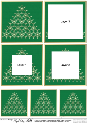 Christmas Snowflake Tree Tunnel Topper