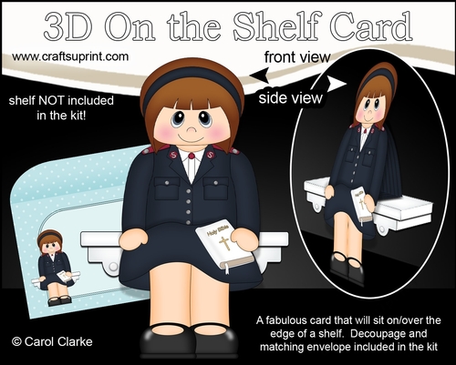 3D On the Shelf Card Kit - Salvation Army Candace