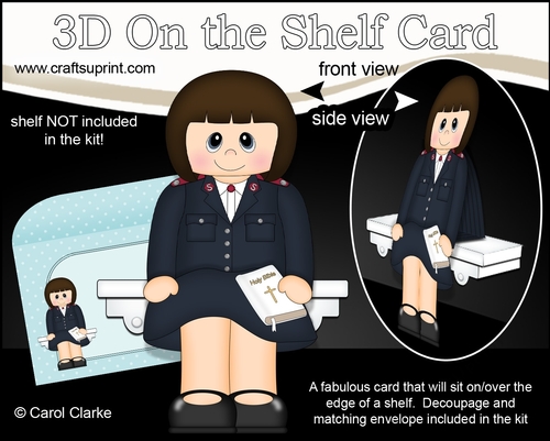 3D On the Shelf Card Kit - Salvation Army Dinah