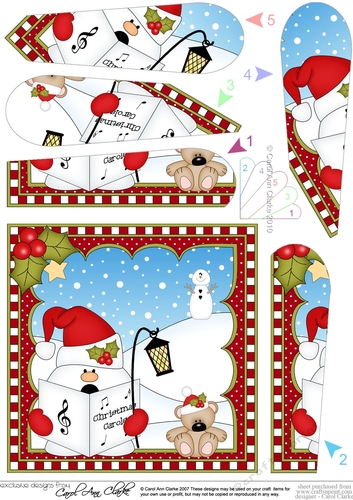 Christmas Snowball Sam Fan Pyramage Topper
