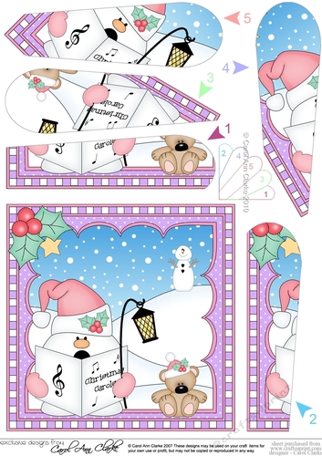 Christmas Snowball Sam Fan Pyramage Topper