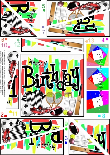Birthday Sports and Games - Twisted Spiral Side Stacker