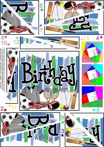 Birthday Sports and Games - Twisted Spiral Side Stacker