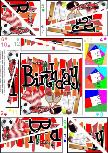 Birthday Sports and Games - Twisted Spiral Side Stacker