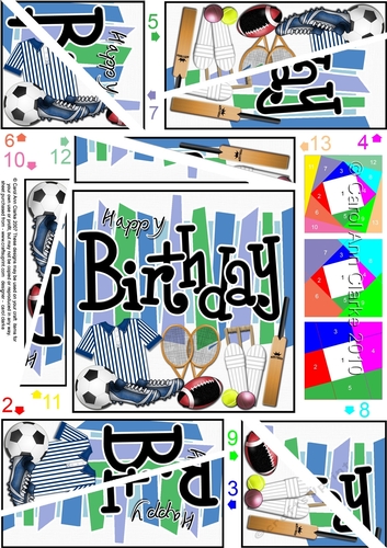 Birthday Sports and Games - Twisted Spiral Side Stacker